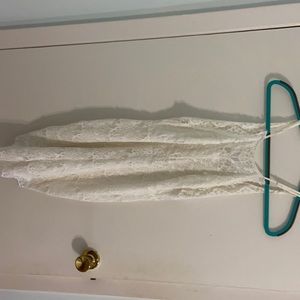 White lace Free People Dress.